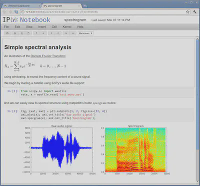 iPython Notebook example